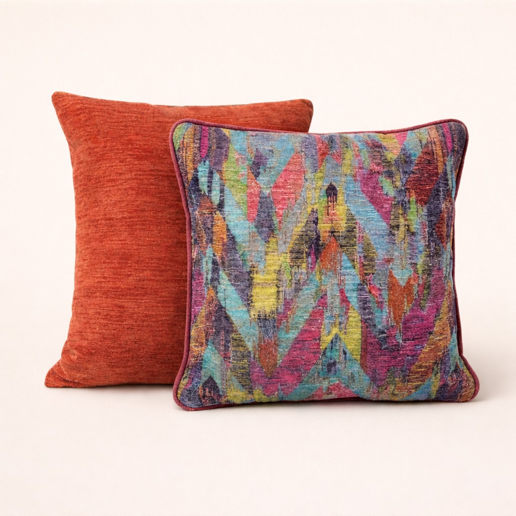 Renkli İkat & Turuncu İkili Set