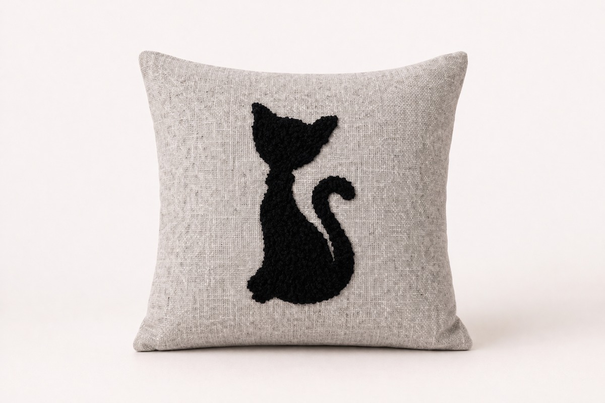 Kedi Figürlü Kırlent