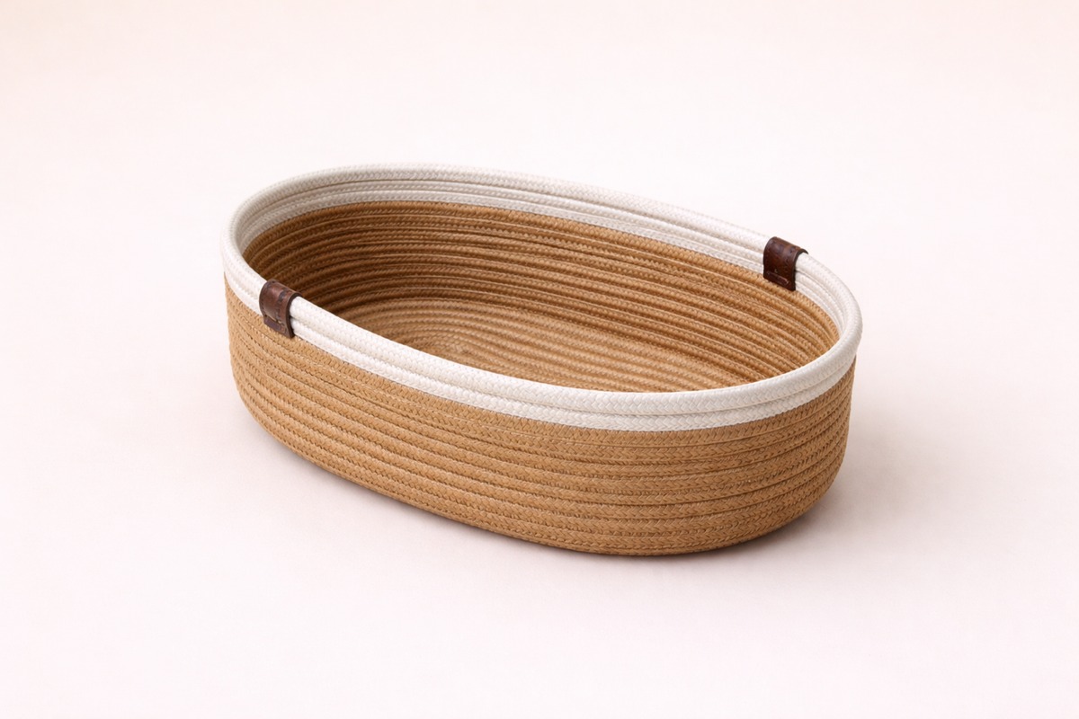 El Örmesi Oval Dekoratif Sepet