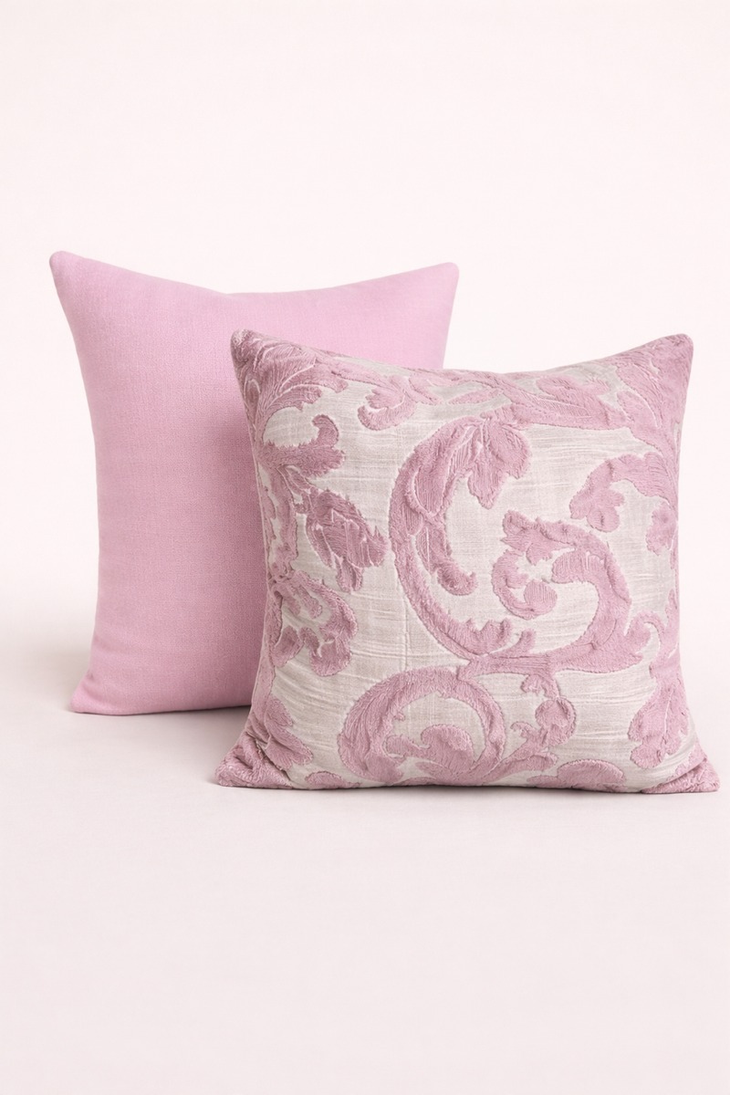 Pudra Barok İkili Kırlent Seti