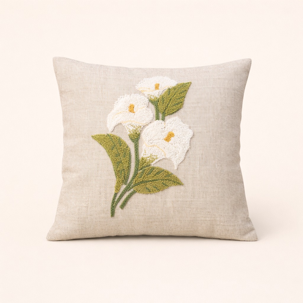 Gala Çiçek Nakışlı Kırlent