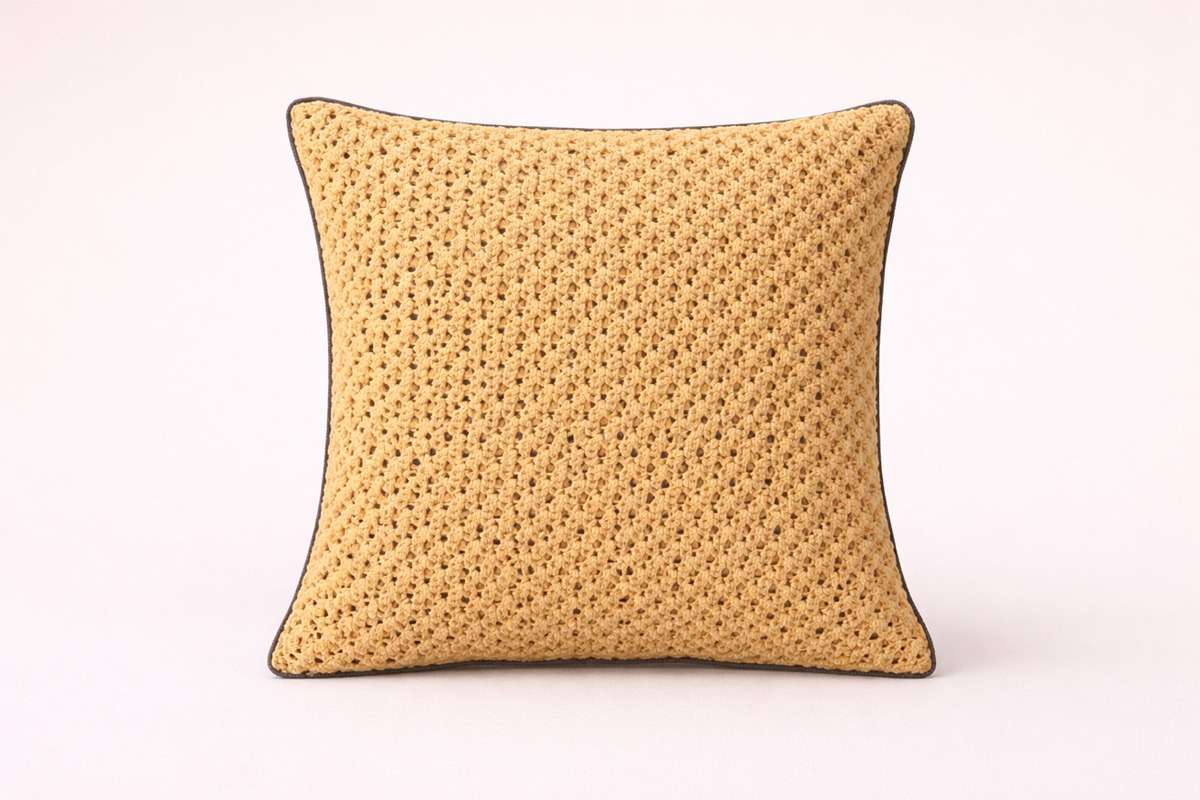 El Örgüsü Sarı Kırlent